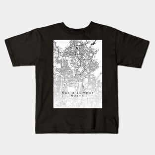 Kuala Lumpur Malaysia City Map Kids T-Shirt